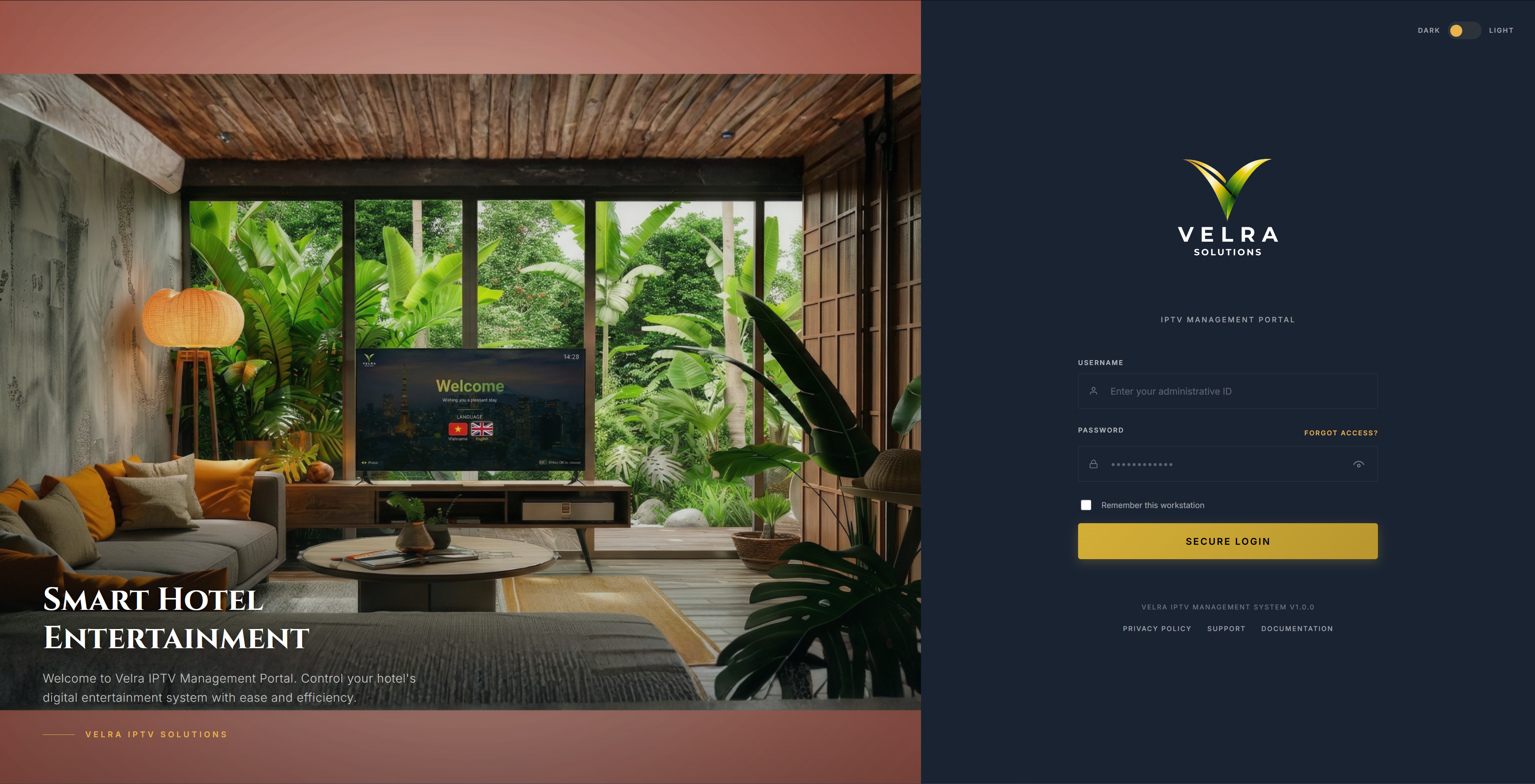 Admin CMS — IPTV Management Portal
