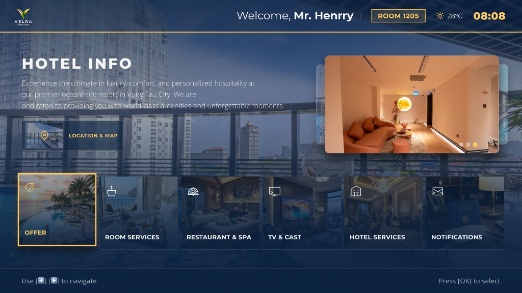 Hotel Information & Services Dashboard